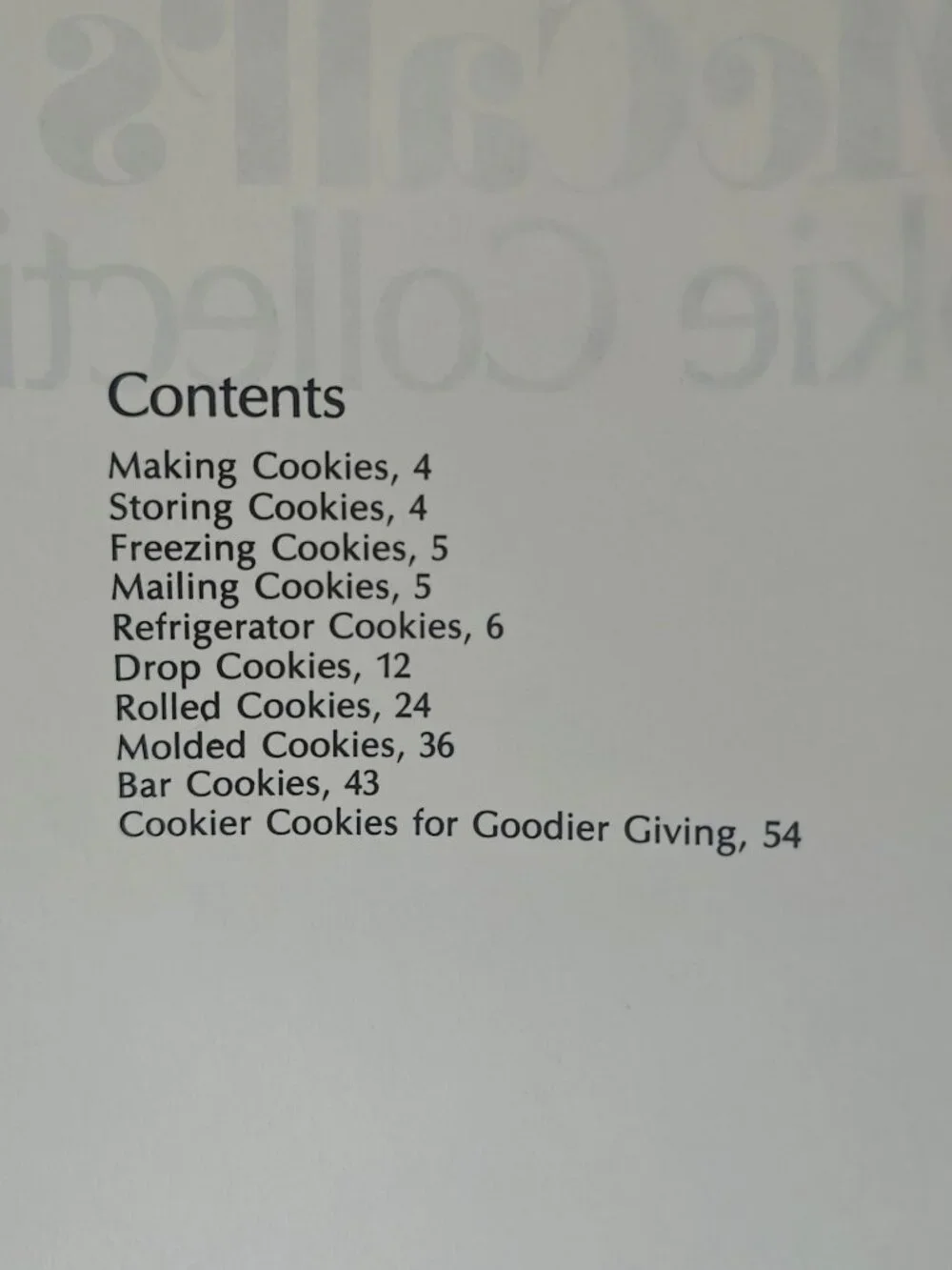 McCalls Cookie Collection Volume 1 Paperback Baking & Cookbook Recipes 1985